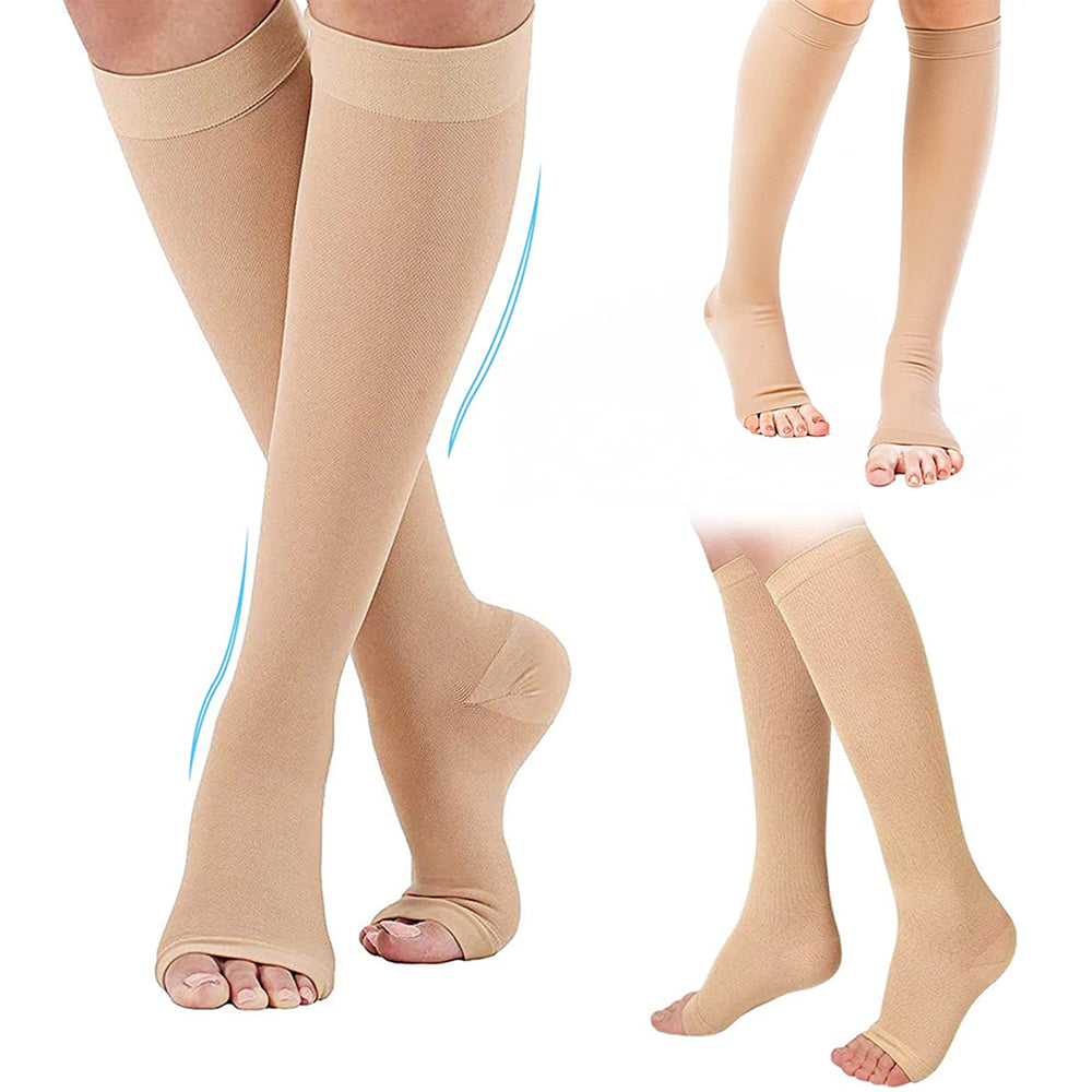 Premium Compression Socks with Zipper for Men & Women – Support for Improved Circulation, Pain & Swelling Relief – 1 Pair of 