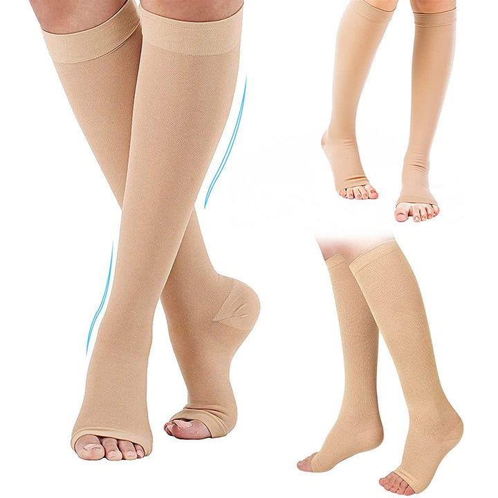 Premium Compression Socks with Zipper for Men & Women – Support for Improved Circulation, Pain & Swelling Relief – 1 Pair of 