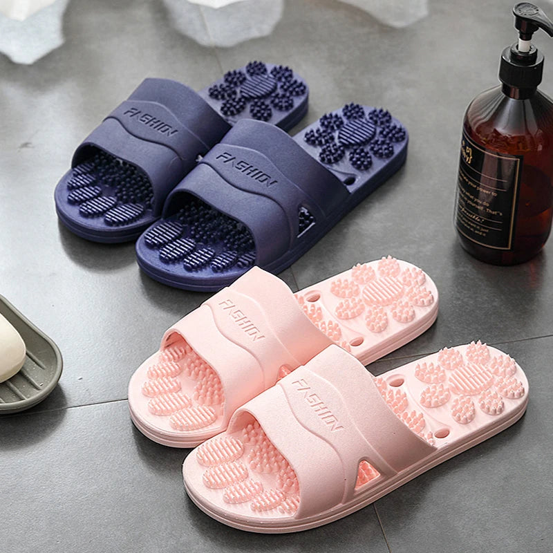Premium Extra Large Acupoint Massage Slippers – Non-Slip Hollow Design for Indoor Home and Bathroom Use, Comfortable Sole Support for Men and Women, Ideal for Relaxation and Foot Therapy