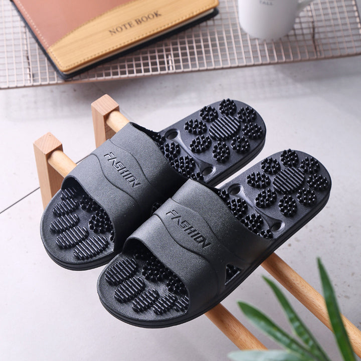 Premium Extra Large Acupoint Massage Slippers – Non-Slip Hollow Design for Indoor Home and Bathroom Use, Comfortable Sole Support for Men and Women, Ideal for Relaxation and Foot Therapy