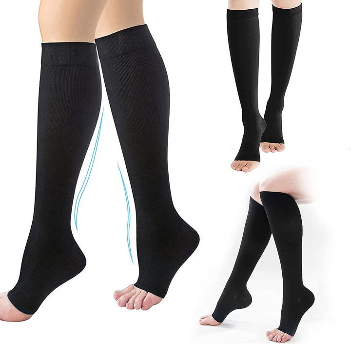 Premium Compression Socks with Zipper for Men & Women – Support for Improved Circulation, Pain & Swelling Relief – 1 Pair of 
