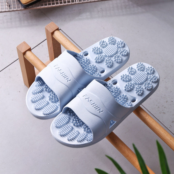 Premium Extra Large Acupoint Massage Slippers – Non-Slip Hollow Design for Indoor Home and Bathroom Use, Comfortable Sole Support for Men and Women, Ideal for Relaxation and Foot Therapy