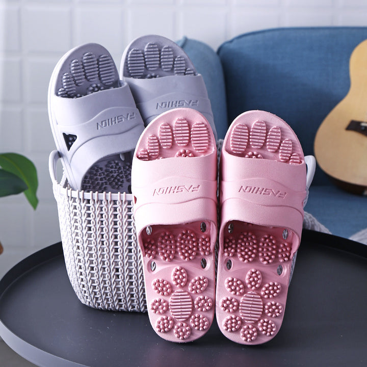 Premium Extra Large Acupoint Massage Slippers – Non-Slip Hollow Design for Indoor Home and Bathroom Use, Comfortable Sole Support for Men and Women, Ideal for Relaxation and Foot Therapy