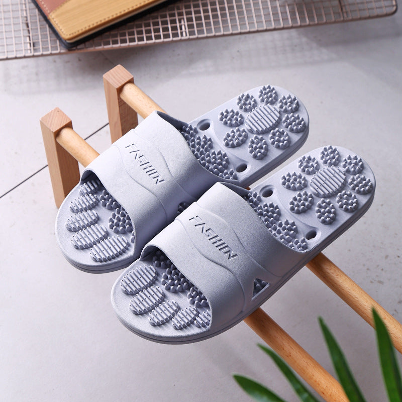 Premium Extra Large Acupoint Massage Slippers – Non-Slip Hollow Design for Indoor Home and Bathroom Use, Comfortable Sole Support for Men and Women, Ideal for Relaxation and Foot Therapy