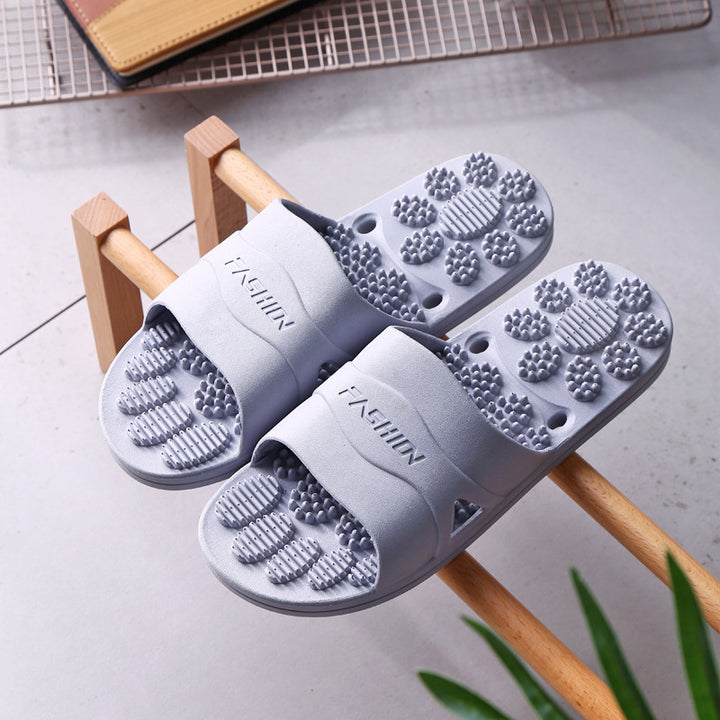Premium Extra Large Acupoint Massage Slippers – Non-Slip Hollow Design for Indoor Home and Bathroom Use, Comfortable Sole Support for Men and Women, Ideal for Relaxation and Foot Therapy