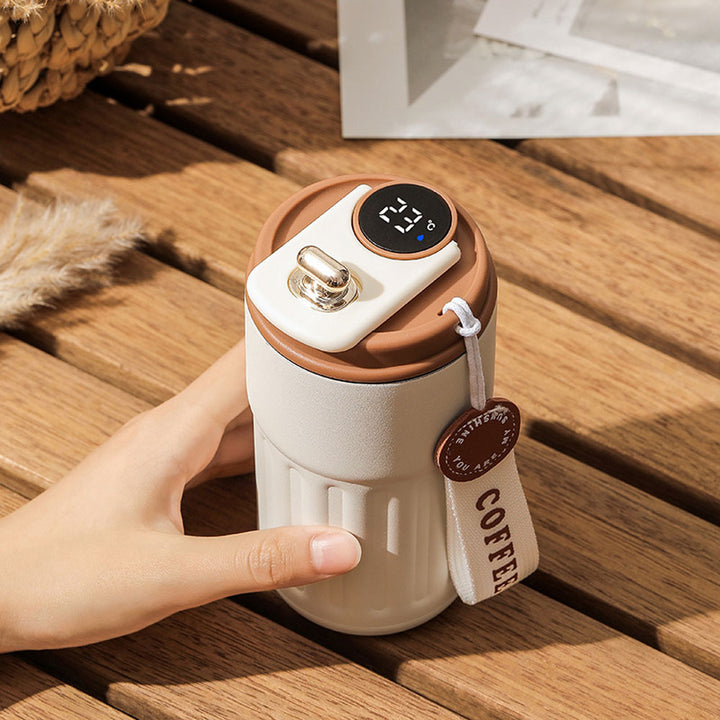 Premium Smart Thermos Bottle – 450ml Stainless Steel Vacuum Cup with Temperature Display, Portable Business Thermal Mug
