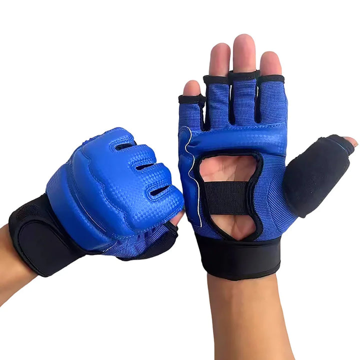 Premium Kickboxing Gloves – High Quality MMA Gloves for Muay Thai & Boxing Training – PU Leather Half Mitts for Fighters 