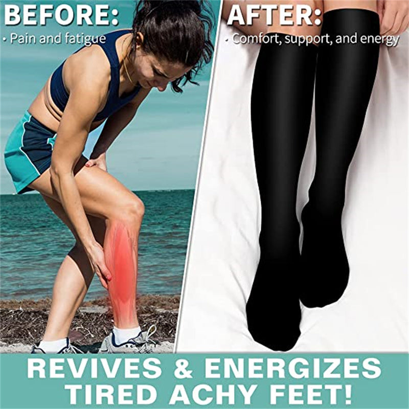 Premium Compression Socks for Men – 20-30mmHg Sports & Running Support – Cat & Dog Animal Print High Stockings