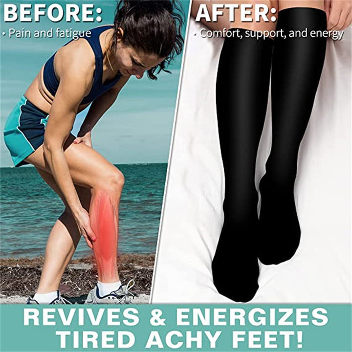Premium Compression Socks for Men – 20-30mmHg Sports & Running Support – Cat & Dog Animal Print High Stockings