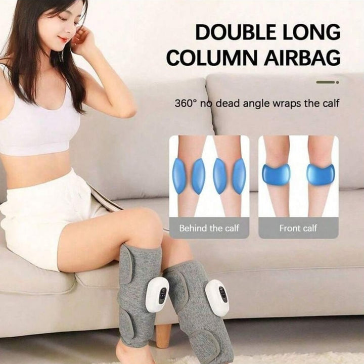 Premium Electric Leg Massager - Wireless, Rechargeable Air Compression Calf Massage for Muscle Relief & Relaxation | Health 