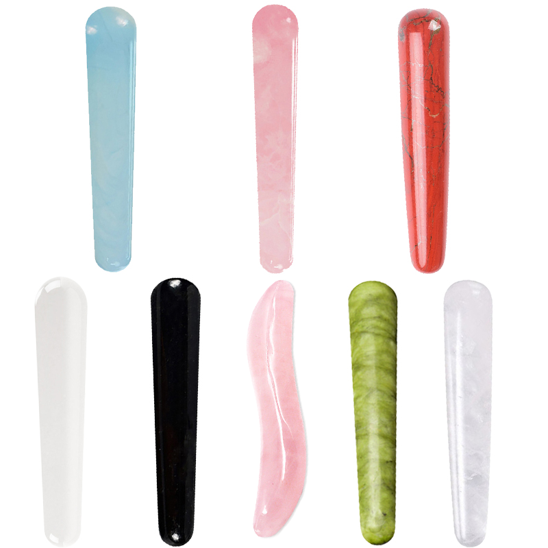 Premium Natural Quartz Yoni Wand Crystal Massage Stick for Acupuncture, Face Scraping, and Beauty Care – Made from Rose Quartz