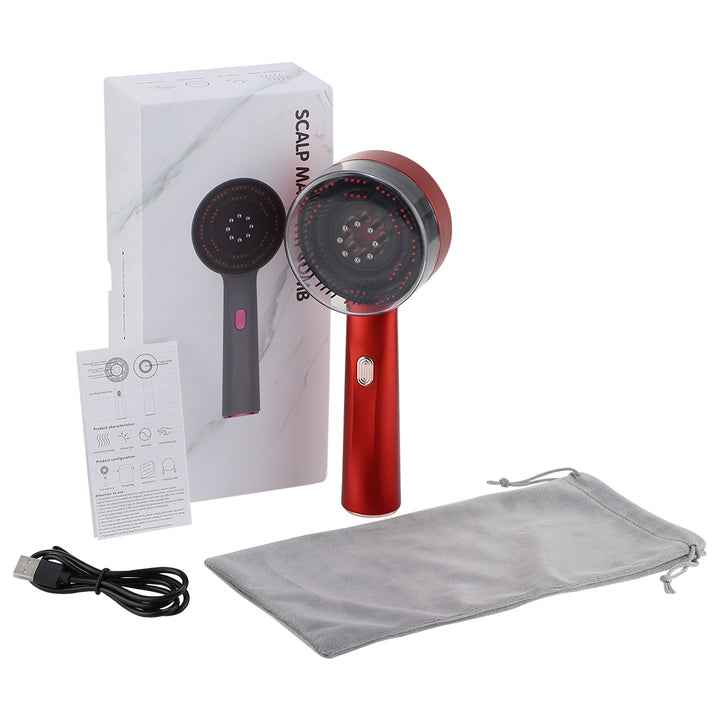Premium Breo Scalp3 Electric Scalp Massaging Brush with Anti-Hair Loss Function, IPX7 Waterproof, Cordless Design for Home &