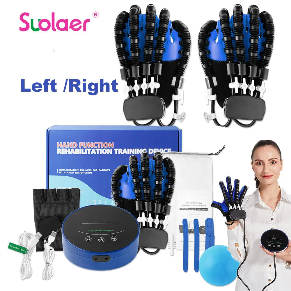 Premium Hand Rehabilitation Glove for Stroke Recovery | Hemiplegia Therapy Device | Finger Exerciser for Cerebral Infarction