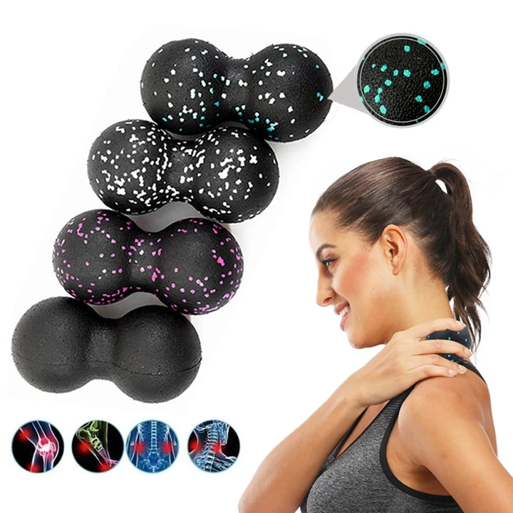 Premium EPP Lacrosse Myofascia Peanut Massage Ball for Pain Relief, High-Density Yoga Ball for Fitness, Body Fascia Exercise
